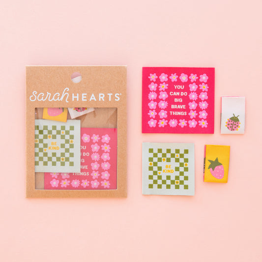 Sarah Hearts - Joyful June Multipack Woven Labels