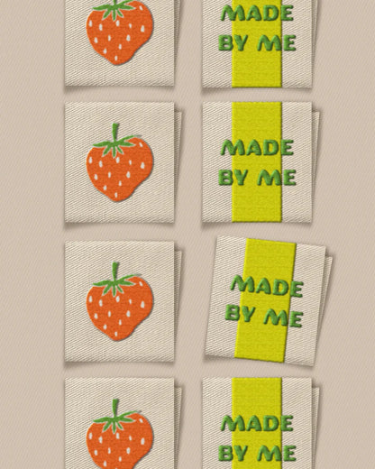 Made By Me and Strawberry Square Garment Labels – Set of 8