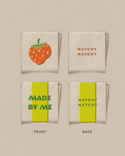 Made By Me and Strawberry Square Garment Labels – Set of 8