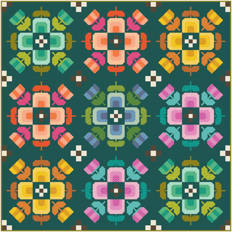 Casserole Quilt Kit - Scenery by Elizabeth Hartman
