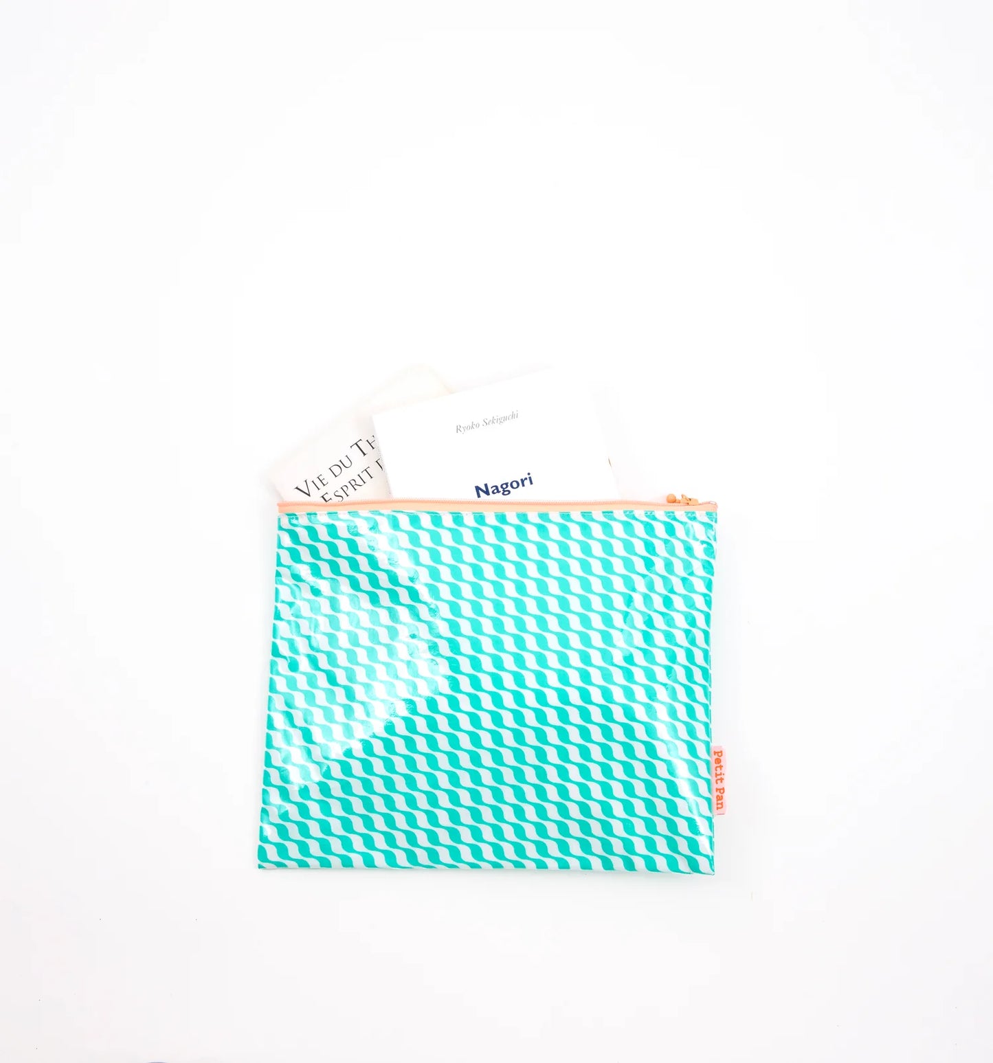 Petit Pan  – Kifkif Breezy Pouch in Seafoam Green 25x20 cm