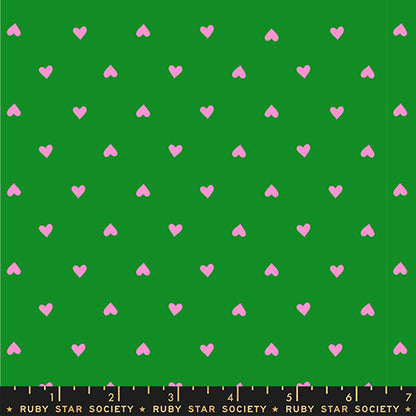 Trinketry Hearts Deep Verdant and Neon