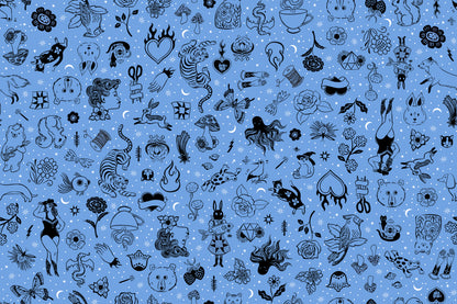 Ruby Star Society Ink Shop – Tattoo Flash in Lindley Blue