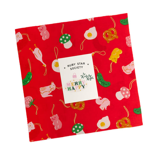 PRE-ORDER Merry Happy Layer Cake | 10" x 10" precuts