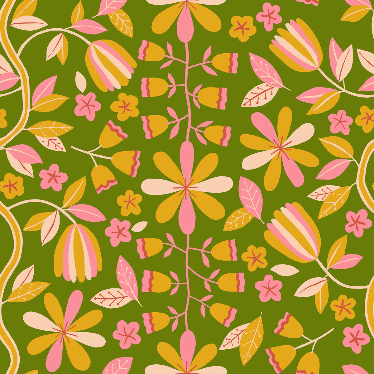 Ruby Star Society Corsage - Front Parlor in Sprout - PREORDER