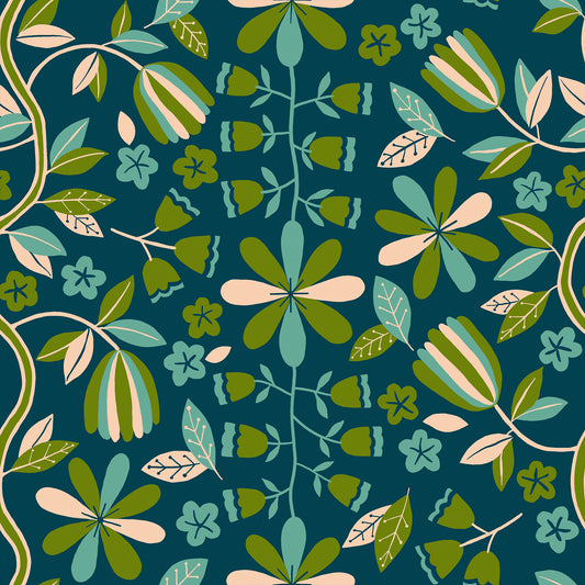 Ruby Star Society Corsage - Front Parlor in Dark Teal - PREORDER