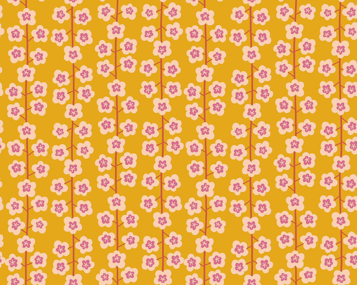 Ruby Star Society Corsage - Baby's Breath in Goldenrod - PREORDER