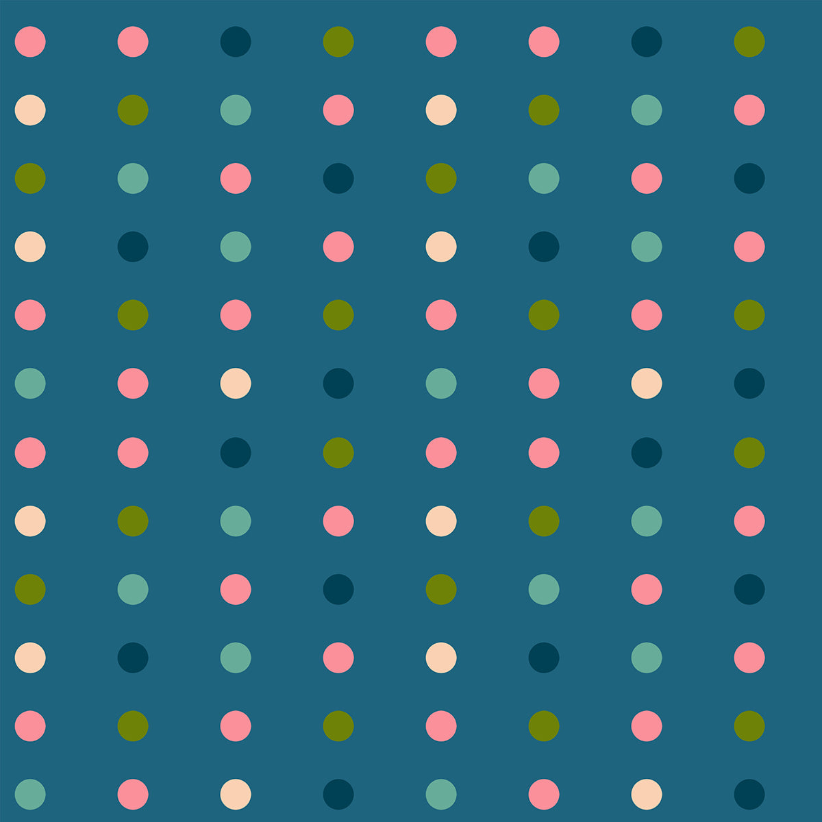 Ruby Star Society Corsage - Swatch Dots in Teal - PREORDER