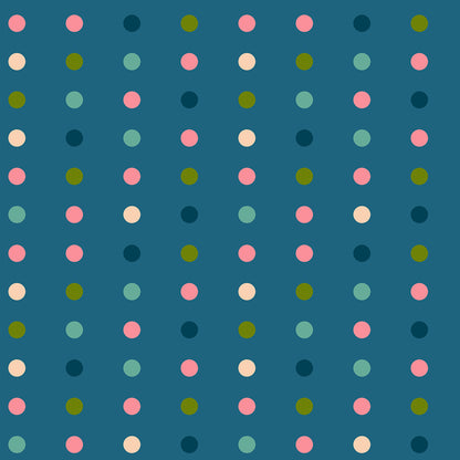 Ruby Star Society Corsage - Swatch Dots in Teal - PREORDER