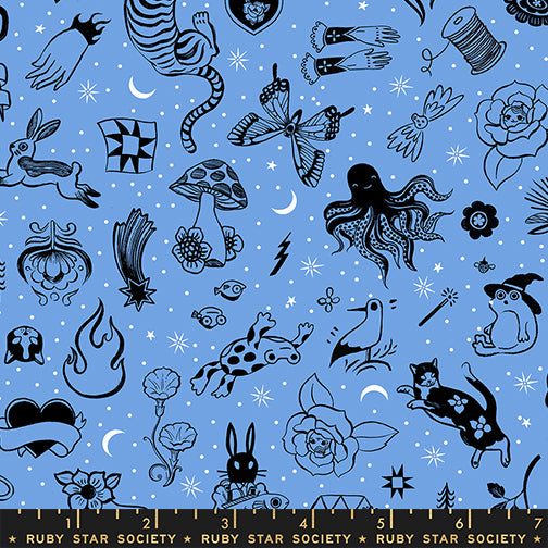 Ruby Star Society Ink Shop – Tattoo Flash in Lindley Blue