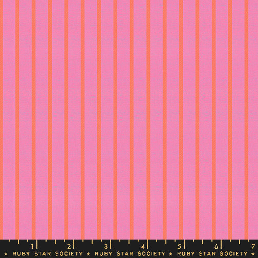 pink apron stripe woven fabric perfect for  garment and quilting projects