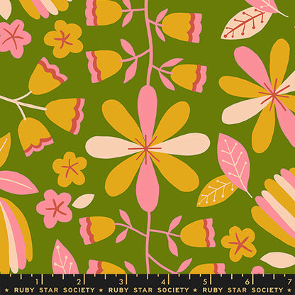 Ruby Star Society Corsage - Front Parlor in Sprout - PREORDER