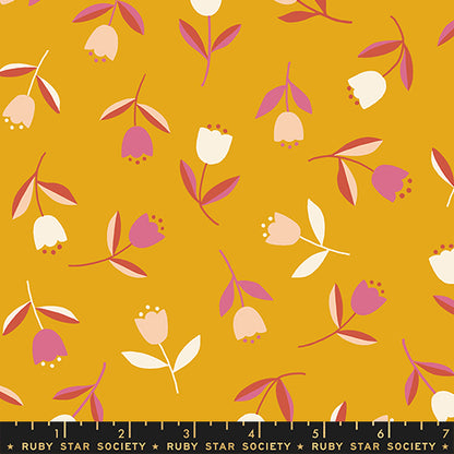 Ruby Star Society Corsage - Tiny Tulips in Goldenrod - PREORDER