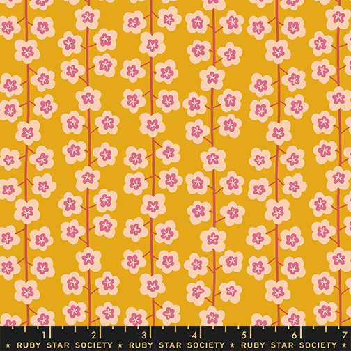 Ruby Star Society Corsage - Baby's Breath in Goldenrod - PREORDER