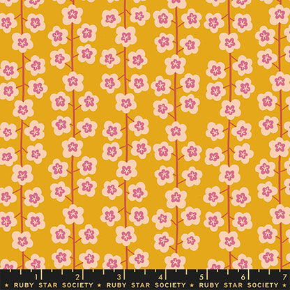 Ruby Star Society Corsage - Baby's Breath in Goldenrod - PREORDER