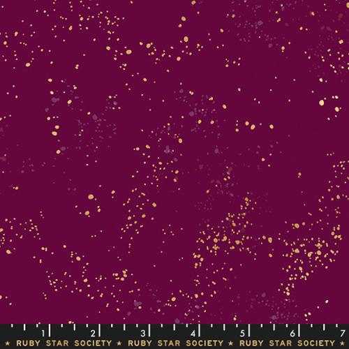 Speckled in Metallic Purple Velvet