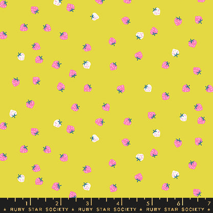 yellow citron mini berry novelty strawberry retro kitsch ruby star society