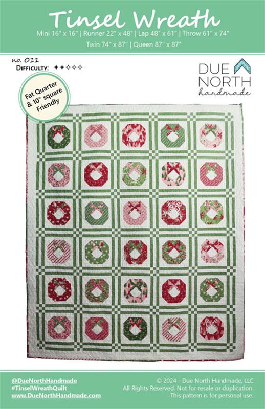 Tinsel Wreath Quilt Pattern