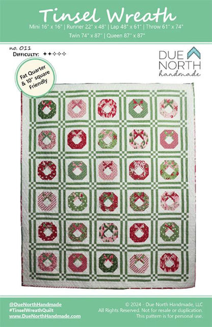 Tinsel Wreath Quilt Pattern