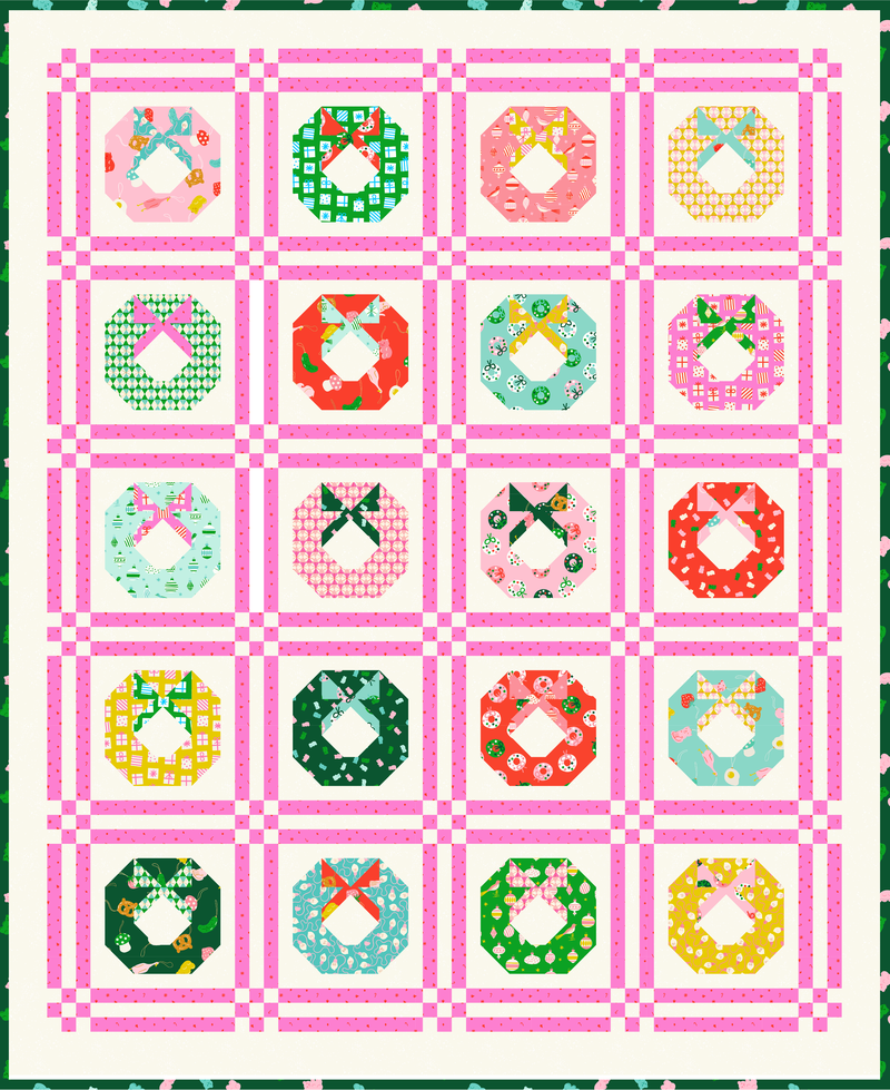 Tinsel Wreath Quilt Pattern