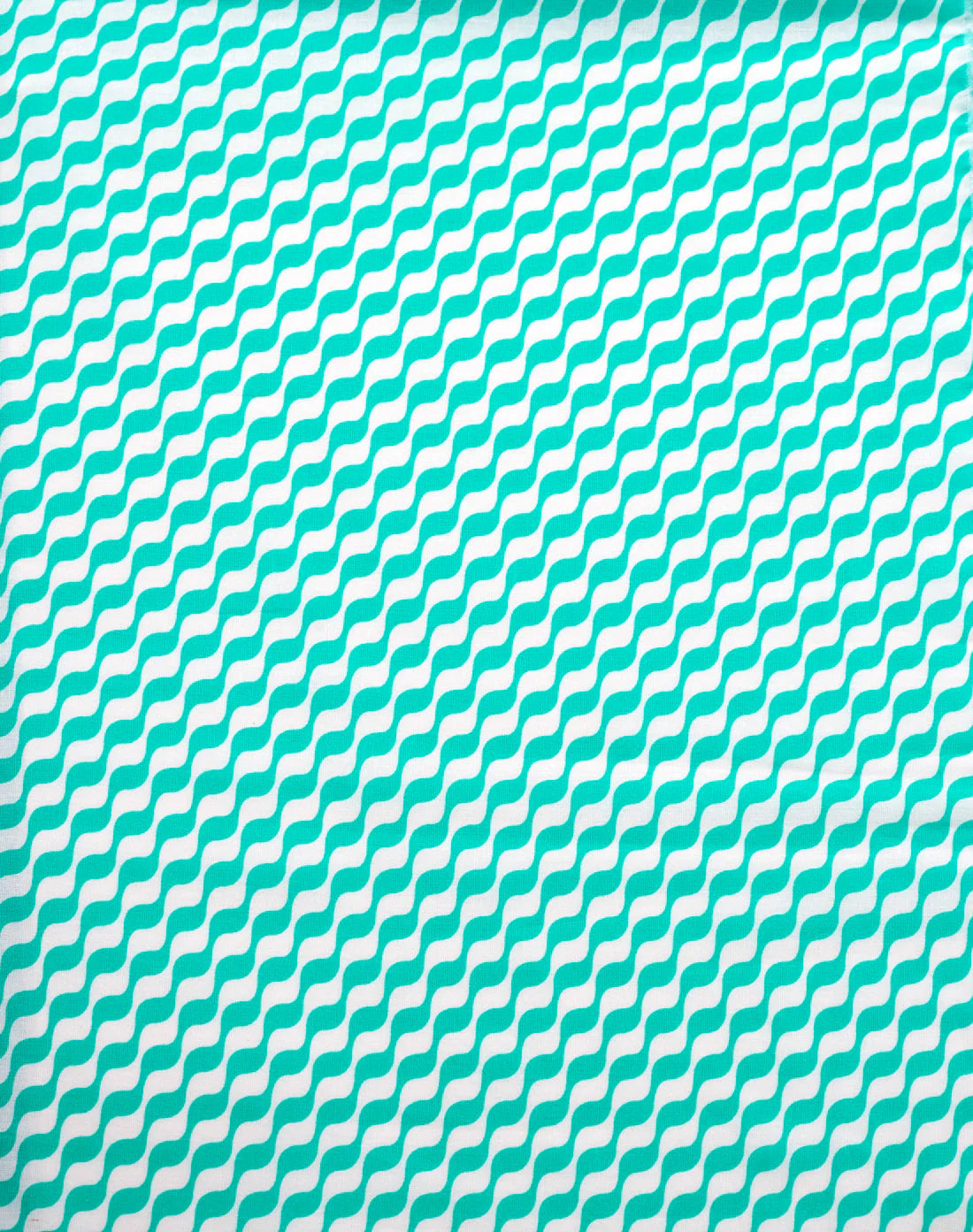 Petit Pan Oilcloth Coupon - Kifkif in Aqua Green