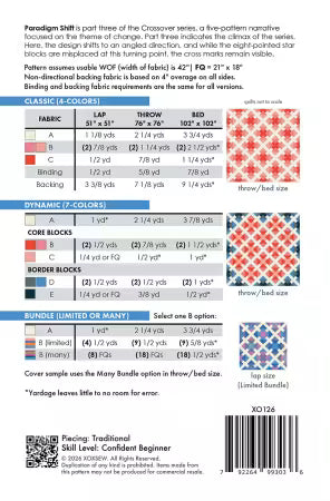 Paradigm Shift Pattern - XOXSEW