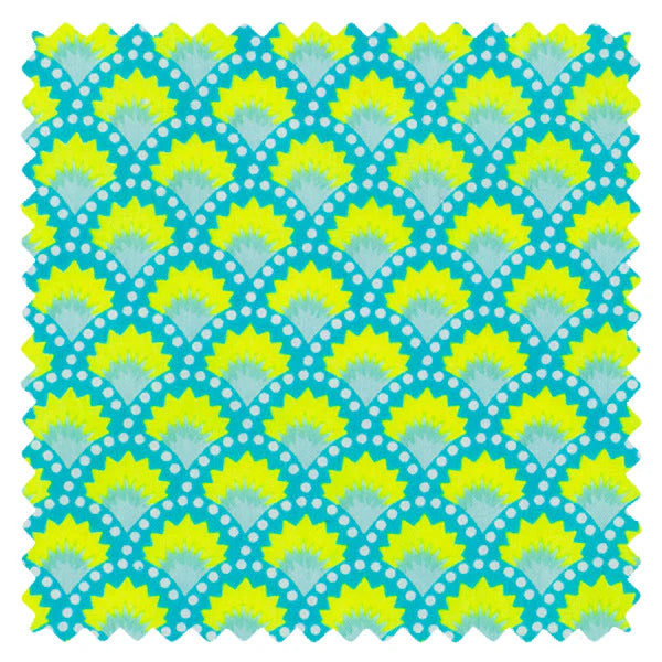 Petit Pan Cotton Coupon - Aruba Blue Wasabi