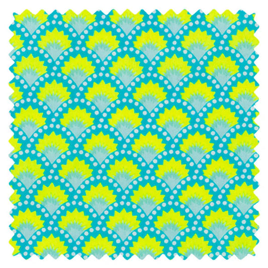 Petit Pan Cotton Coupon - Aruba Blue Wasabi