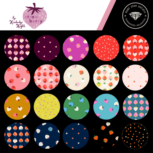 Strawberry fat quarter precut bundle ruby star society Kimberly Kight