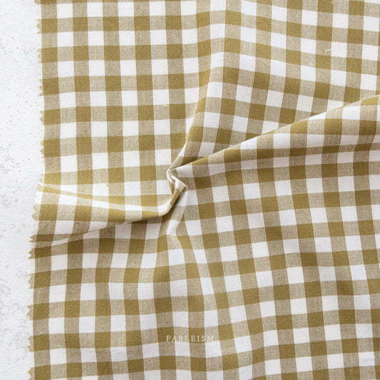 checker gingham woven cotton fabric, quilting yarn dyed woven cotton, fableism