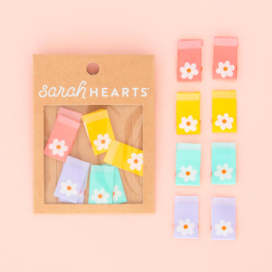 Sarah Hearts - Daisy Multipack Woven Labels