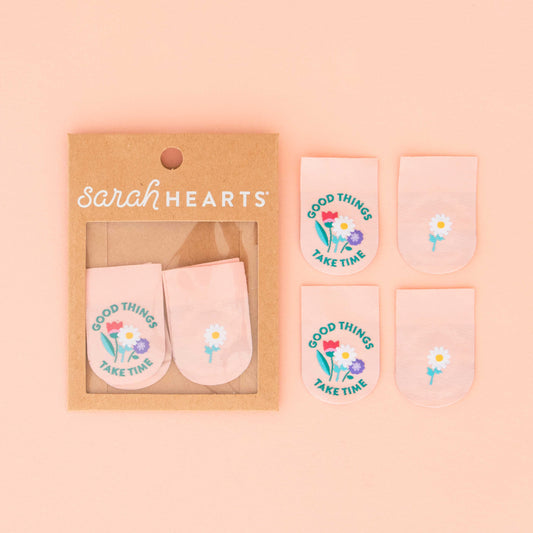Sarah Hearts - Good Things Take Time Woven Labels