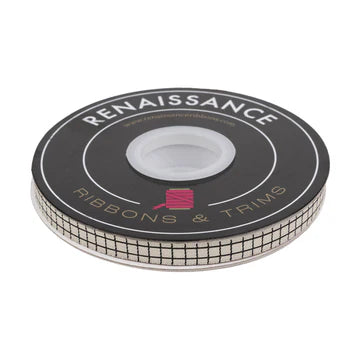 Ribbon - Grid - 3/8" width - by Kimberly Kight - One Yard