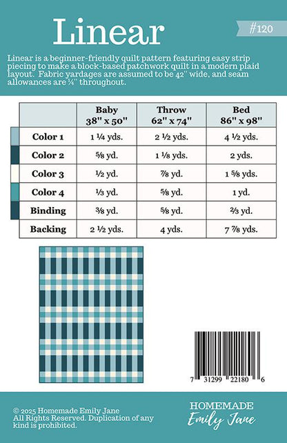 Linear Quilt Pattern – Homemade Emily Jane