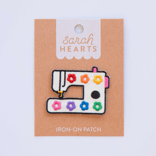 Daisy Sewing Machine Iron-On Patch