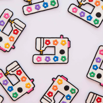 Daisy Sewing Machine Iron-On Patch