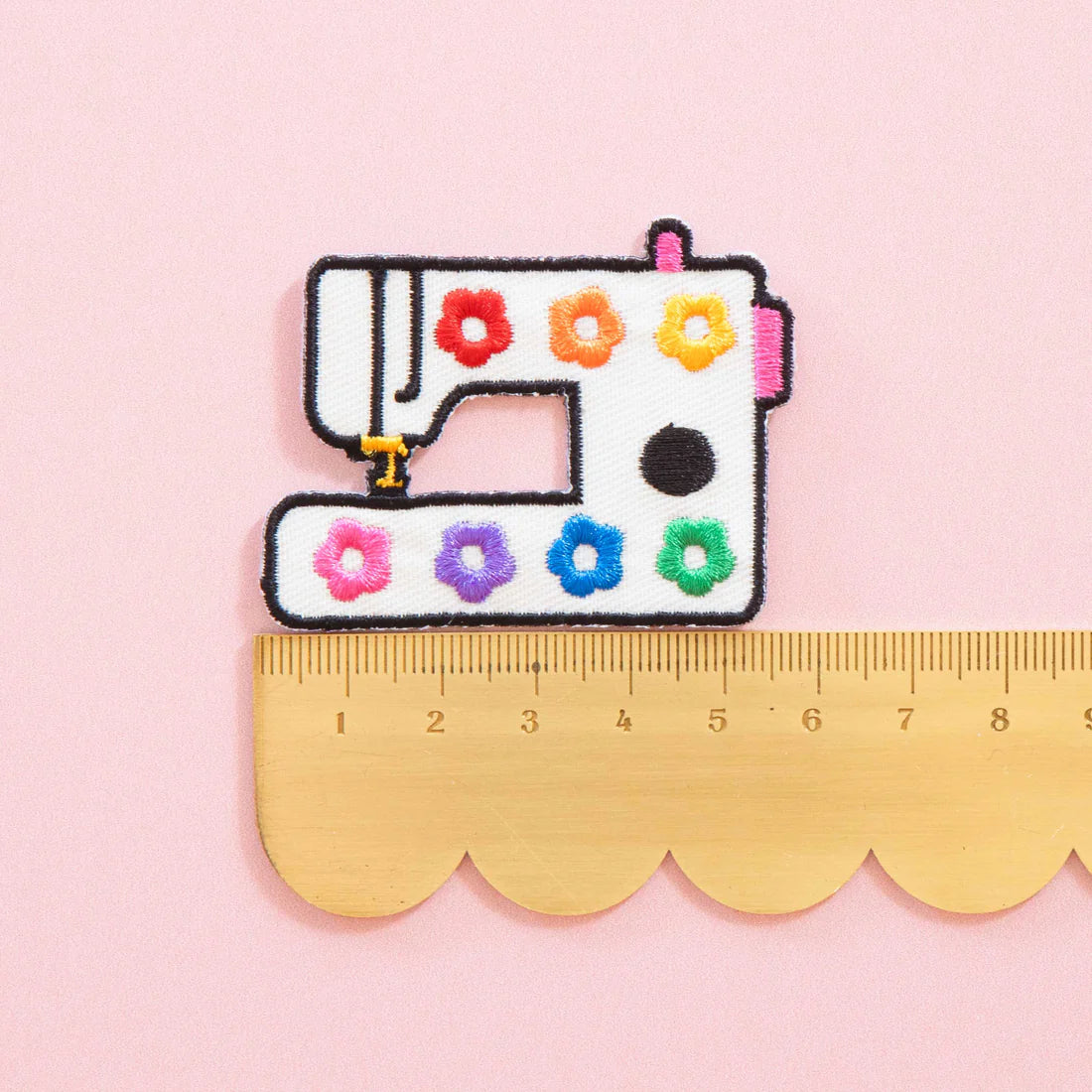 Daisy Sewing Machine Iron-On Patch