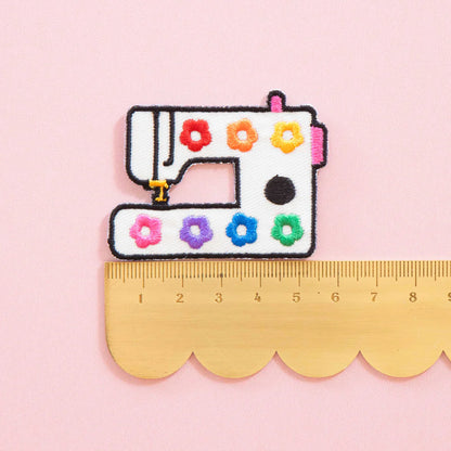 Daisy Sewing Machine Iron-On Patch