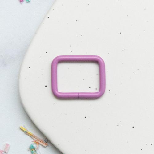 1" Rectangle Ring - Plum - 2 pack