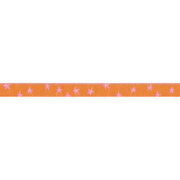 Ribbon - Starry in Vivid Pink - 3/8" - by Alexia Abegg - One Yard
