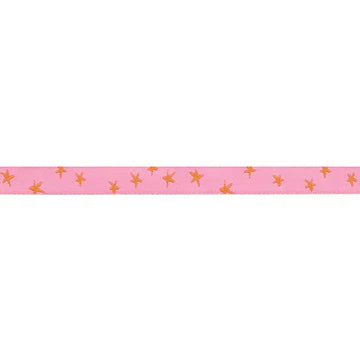 Ribbon - Starry in Vivid Pink - 3/8" - by Alexia Abegg - One Yard