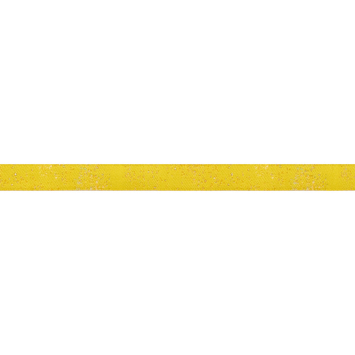 Ribbon - Speckled in Yellow - 3/8" width - One Yard