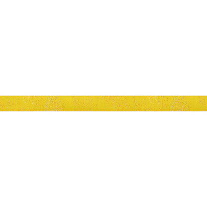 Ribbon - Speckled in Yellow - 3/8" width - One Yard