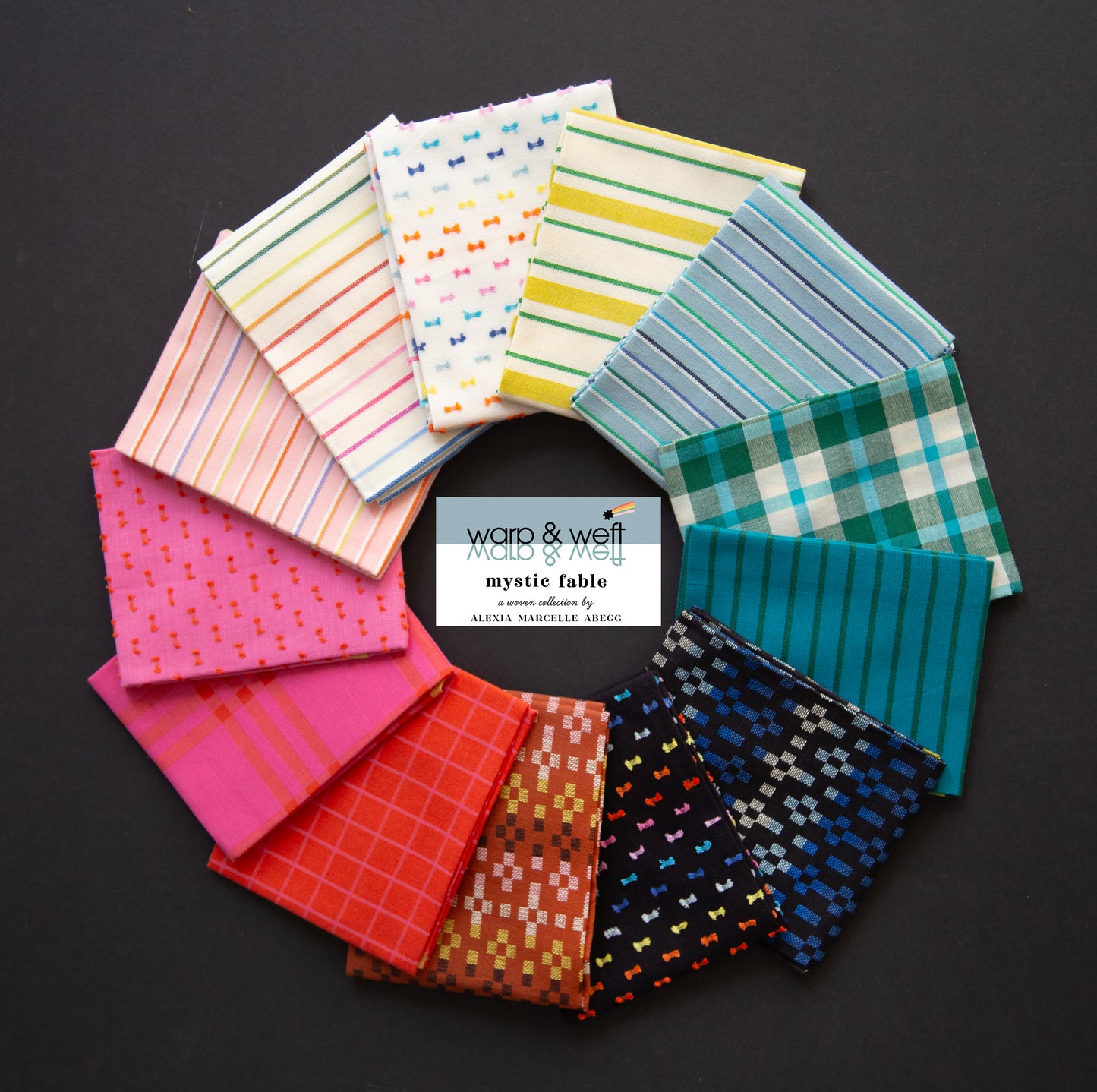 Warp & Weft Mystic Fable – Fat Quarter Pre Cut Bundle - 13 pc.