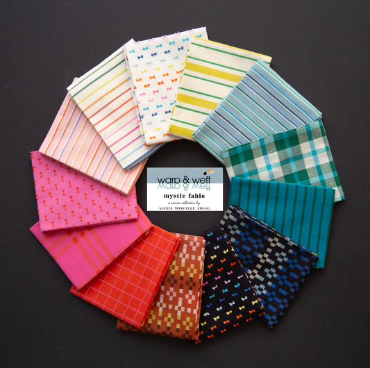 PRE-ORDER Warp & Weft Mystic Fable – Fat Quarter Pre Cut Bundle - 13 pc.